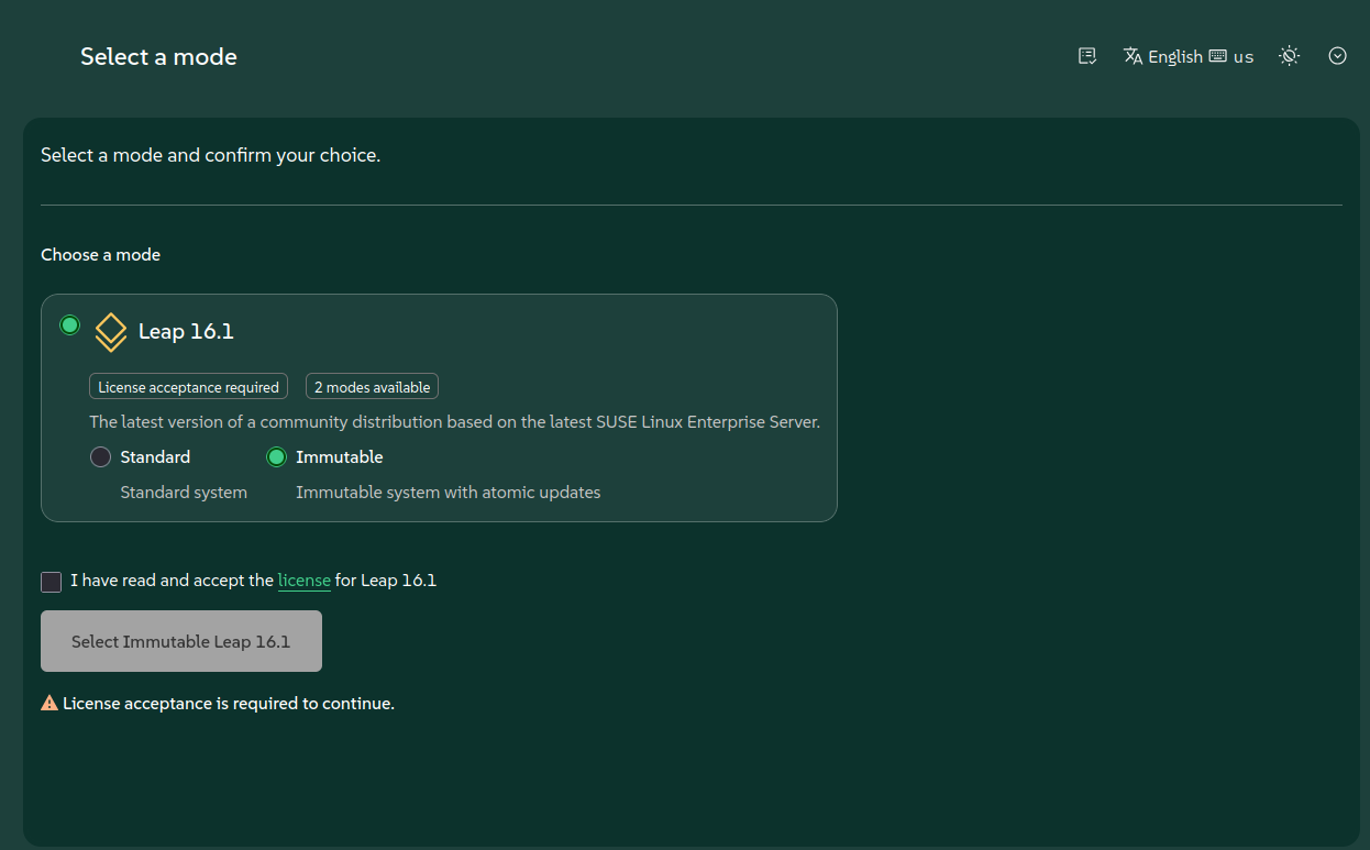 Agama with Immutable Mode